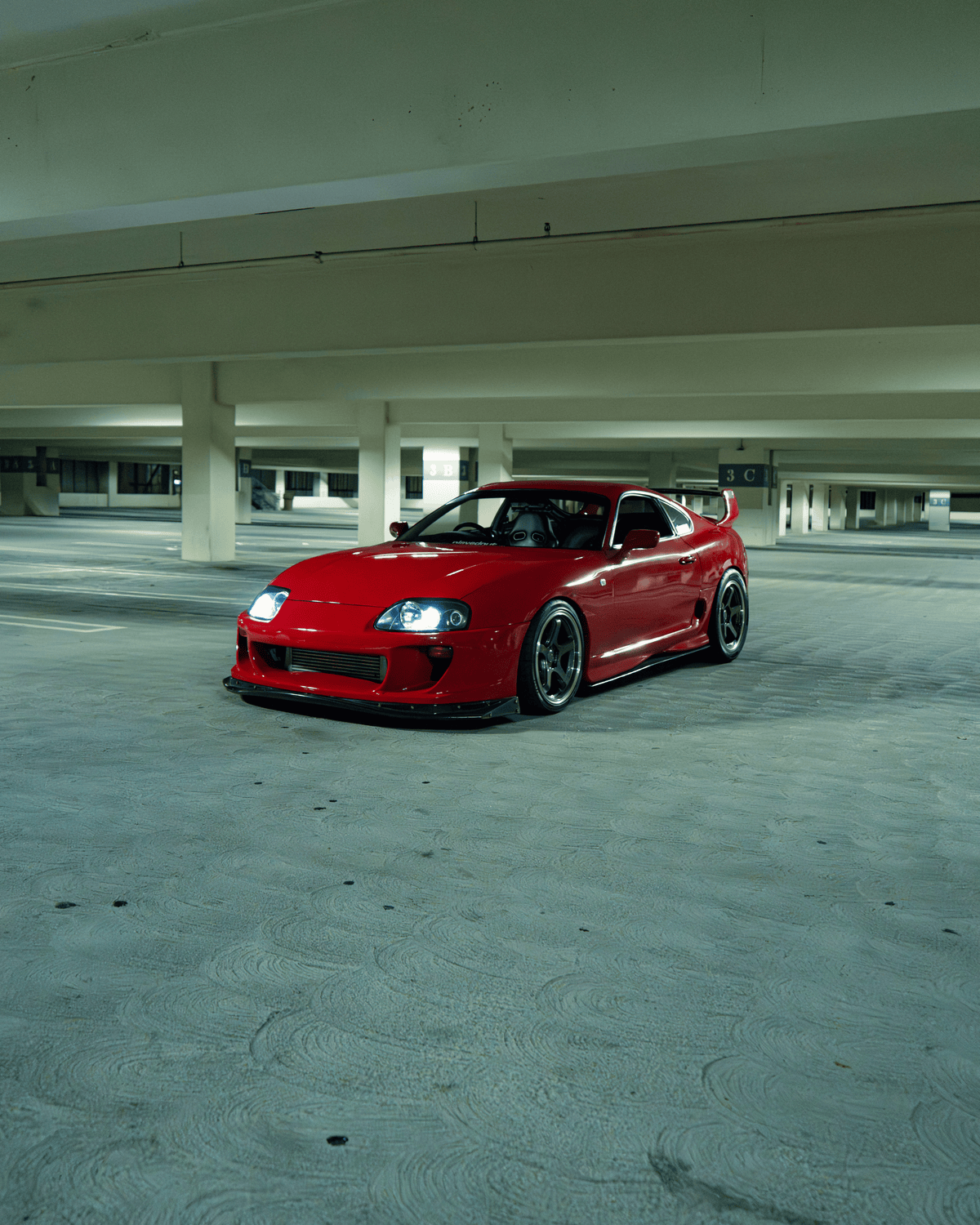 Toyota Supra (MK4) on Katana HR05 Gloss Gunmetal Machine Lip