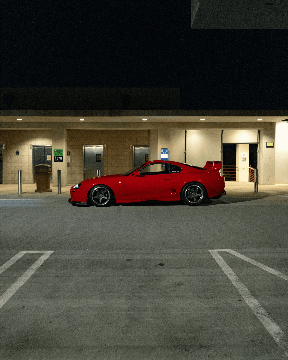 Toyota Supra (MK4) on Katana HR05 Gloss Gunmetal Machine Lip