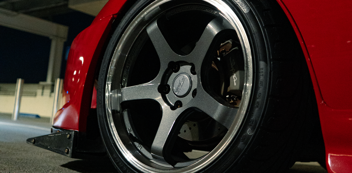Toyota Supra (MK4) on Katana HR05 Gloss Gunmetal Machine Lip