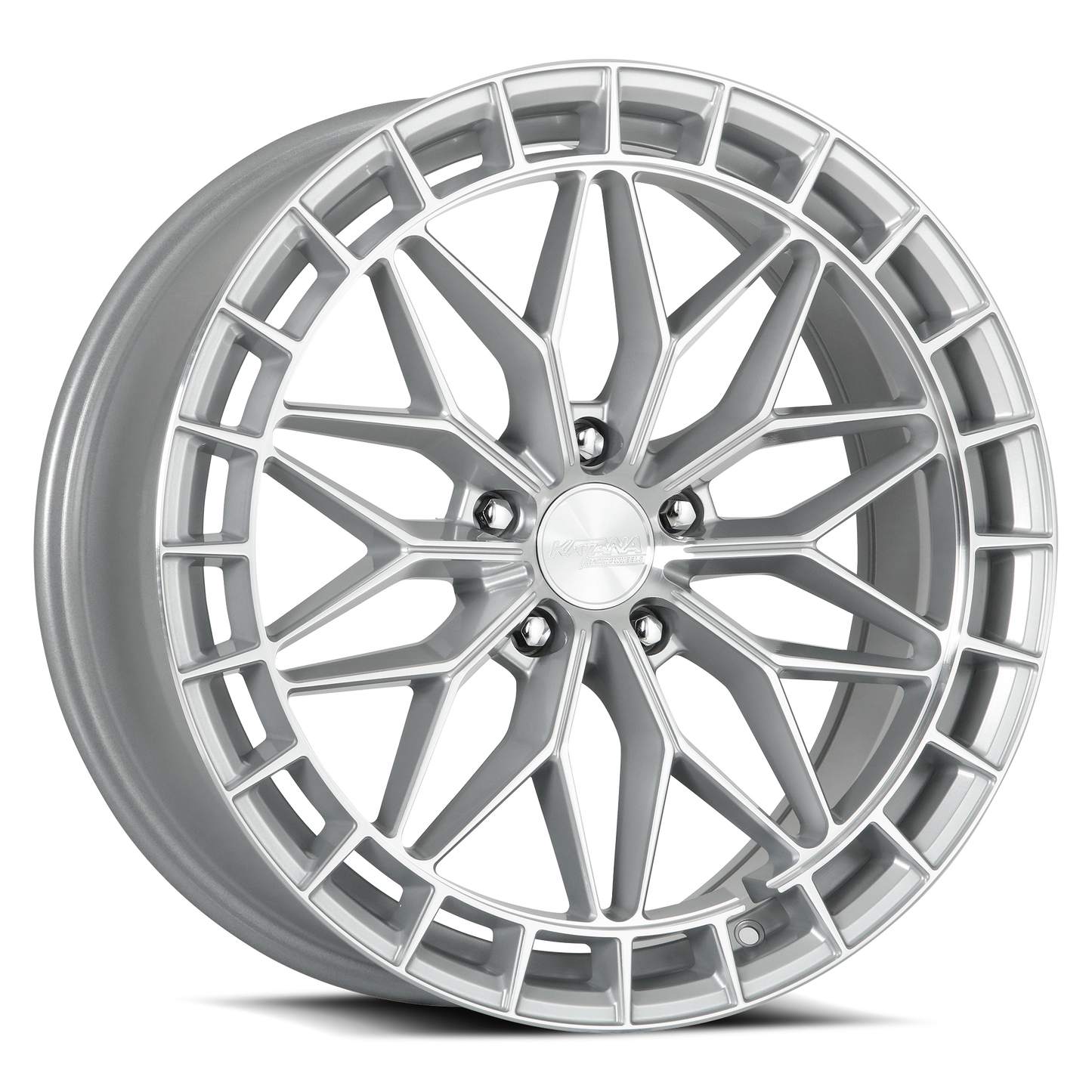 KR12 GLOSSY SILVER MACHINE FACE