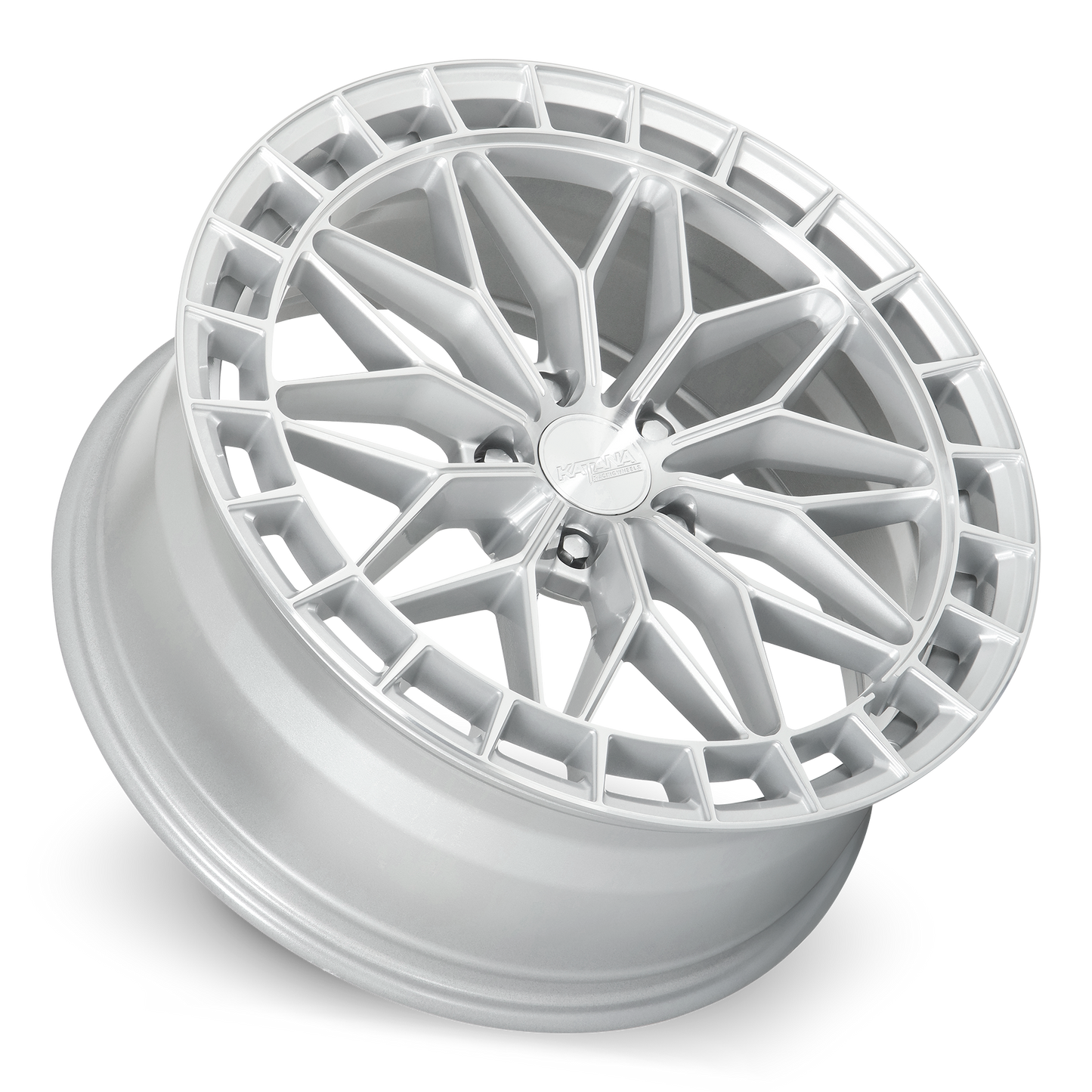 KR12 GLOSSY SILVER MACHINE FACE