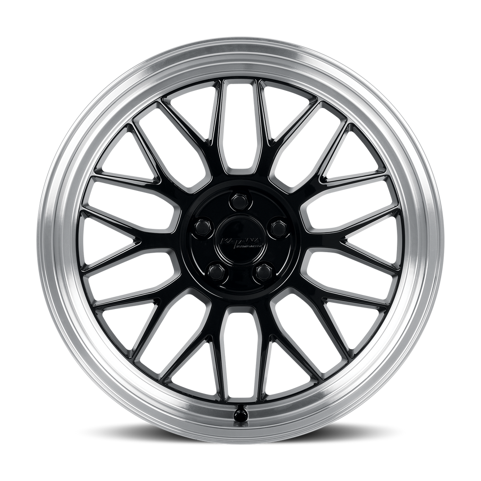 KR06 GLOSSY BLACK MACHINED LIP – Katanawheels