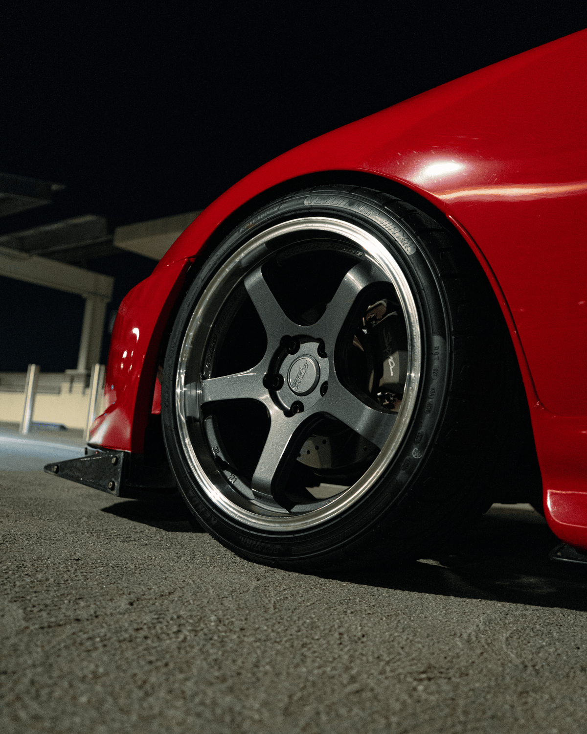 Toyota Supra (MK4) on Katana HR05 Gloss Gunmetal Machine Lip